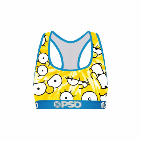 Simpsons Eyes All Over PSD Sports Bra